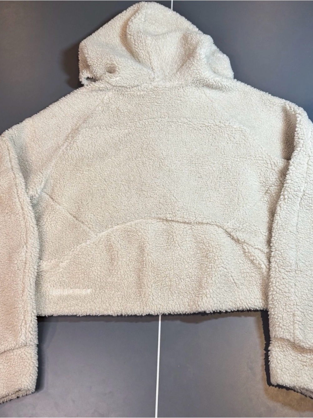 lululemon athletica Cream Sherpa Half-Zip Hoodie XS/S - Picture 7 of 10